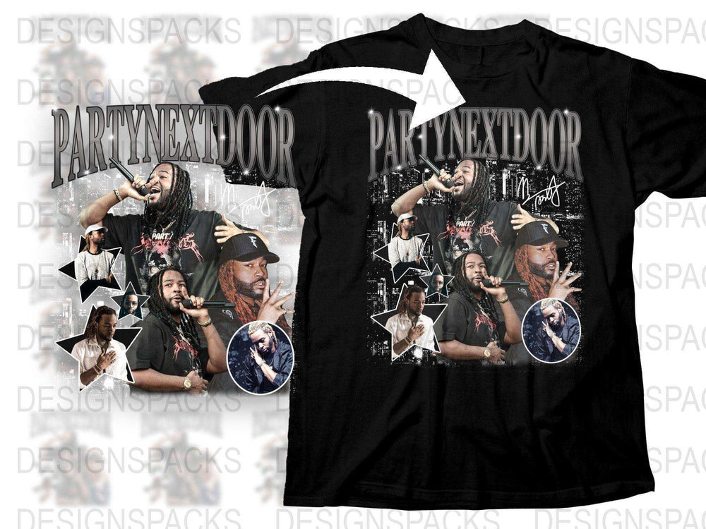 Hip Hop Artist Graphic T-Shirt, Urban Music Tee, Men's Black Concert Shirt, Fan Merchandise, Gift Idea