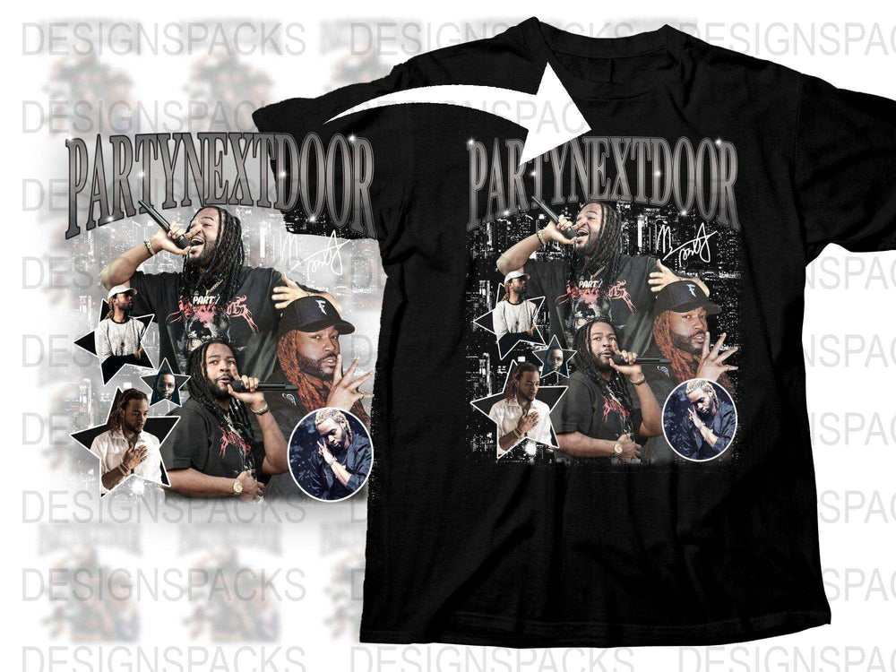 Hip Hop Artist Graphic T-Shirt, Urban Music Tee, Men's Black Concert Shirt, Fan Merchandise, Gift Idea