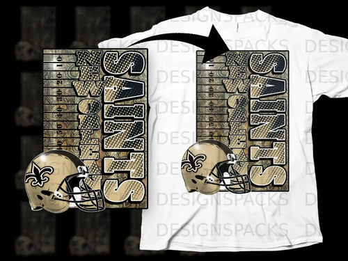 New Orleans Saints Football Graphic T-shirt