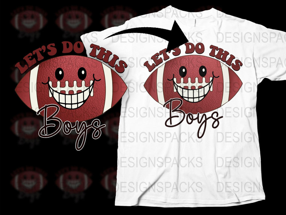 Let's Do This Boys Graphic T-Shirt, Funny Smiling Face Tee, Casual Streetwear, Unique Gift Idea