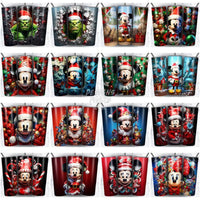 Load image into Gallery viewer, 93 Christmas Cartoon Mix Tumbler Wrap Bundle Jpg
