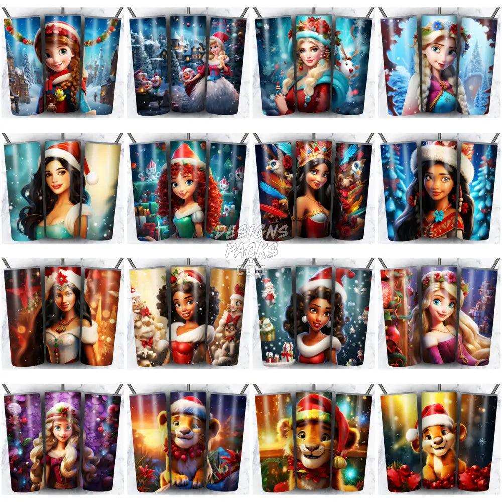 93 Christmas Cartoon Mix Tumbler Wrap Bundle Jpg