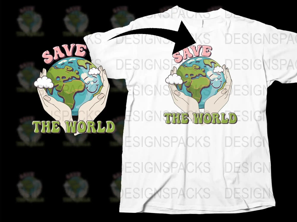 Save The World T-Shirt, Eco Friendly Earth Day Tee, Environmental Awareness Graphic Shirt, Unisex Cotton Top