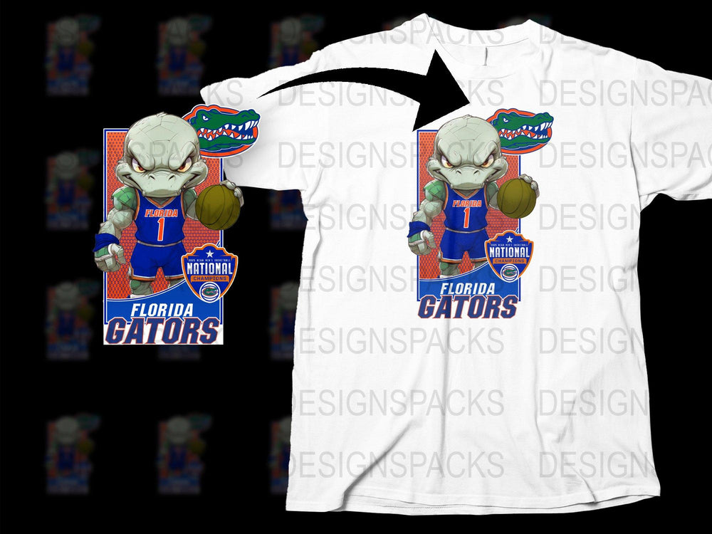 Florida Gators T-Shirt, Basketball Mascot Graphic Tee, College Sports Fan Apparel, Unisex Clothing