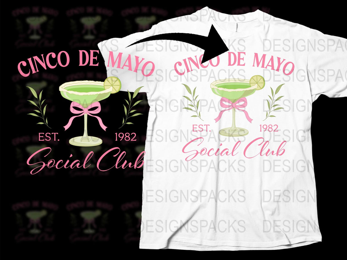 Cinco de Mayo Social Club T-Shirt, Vintage 1982 Margarita Graphic Tee, Festive Party Shirt