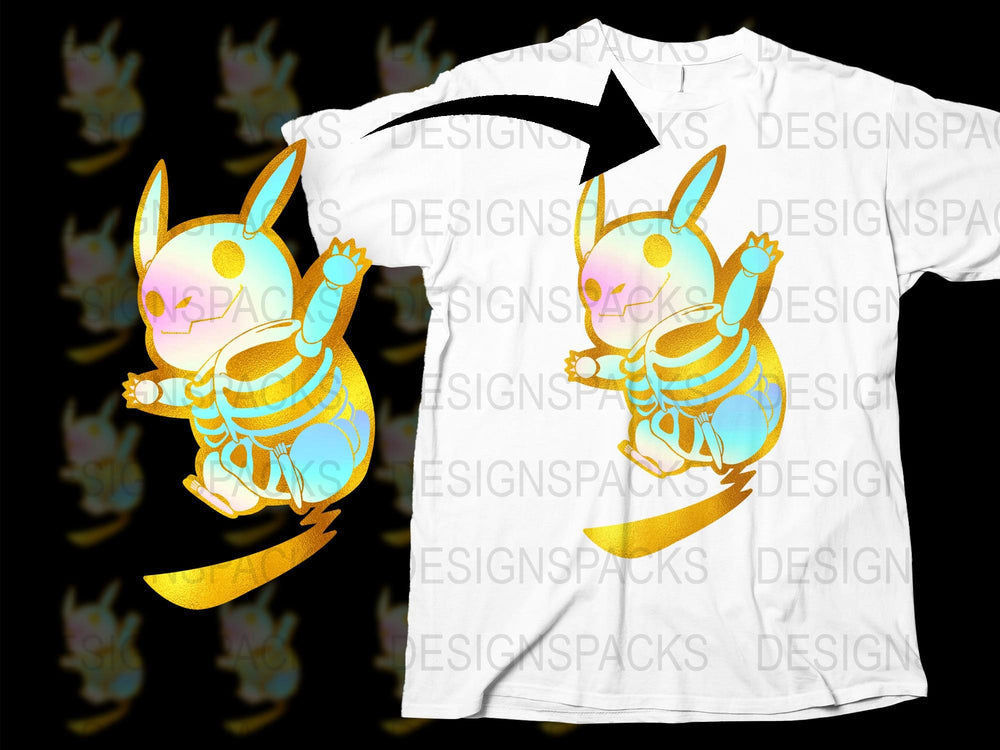 Cute Ghost Pikachu Shirt, Spooky Pokemon T-Shirt, Halloween Tee, Kids and Adults Sizes Available