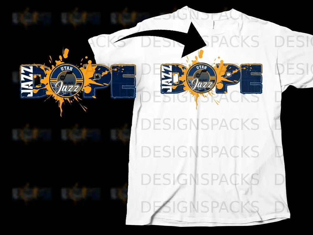 Dope Utah Jazz Graphic Design Unisex T-Shirt Product