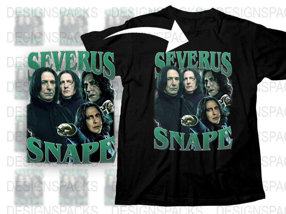 Severus Snape Themed T-Shirt, Wizard Graphic Tee, Movie Character Apparel, Fan Gift Idea