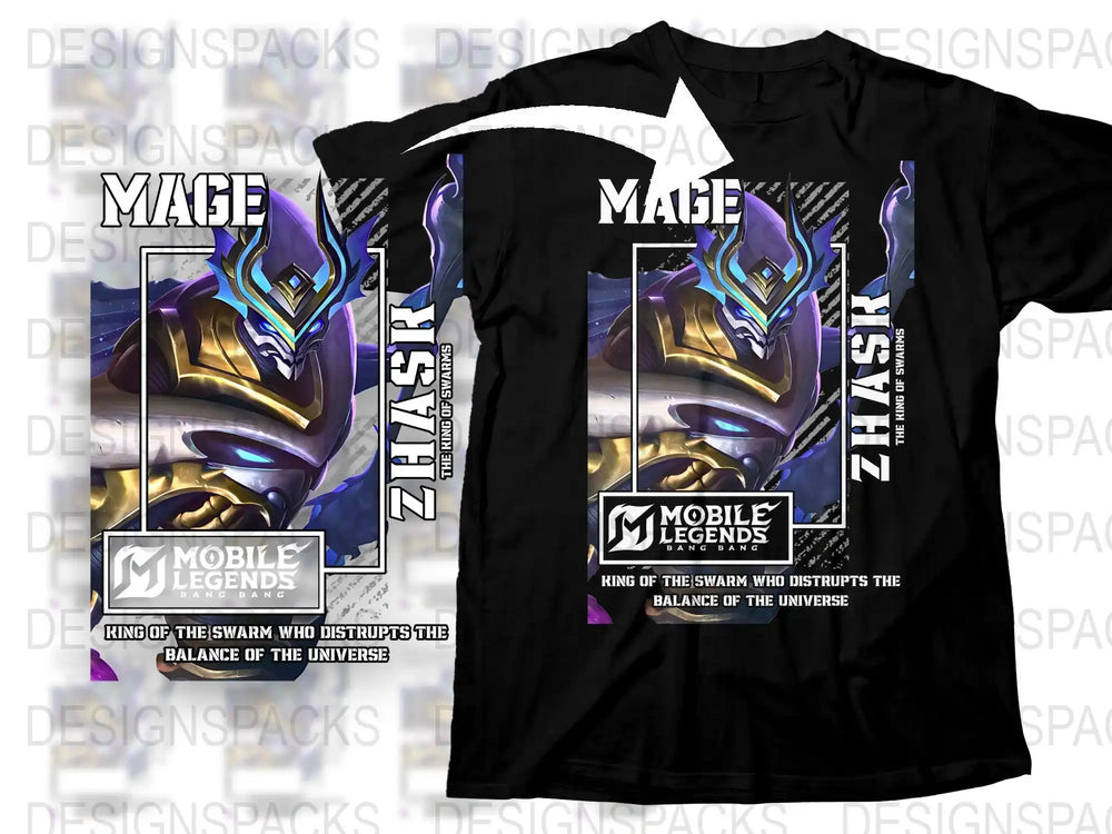 Mobile Legends Mage T-Shirt, Zilong Graphic Tee, Gamer Apparel, King of the Swarm, Gift for Gamers