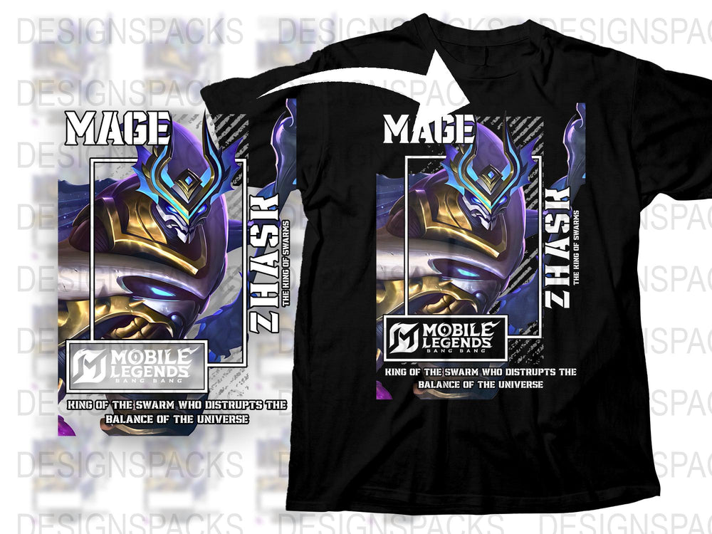 Mobile Legends Mage T-Shirt, Zilong Graphic Tee, Gamer Apparel, King of the Swarm, Gift for Gamers