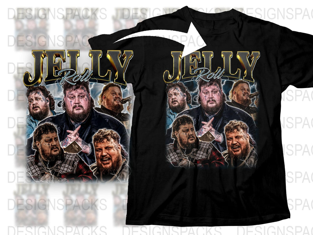 Jelly Roll Graphic T-Shirt, Band Tee, Music Fan Merchandise, Concert Shirt, Collectible Apparel, Men's and Women's Sizes Available