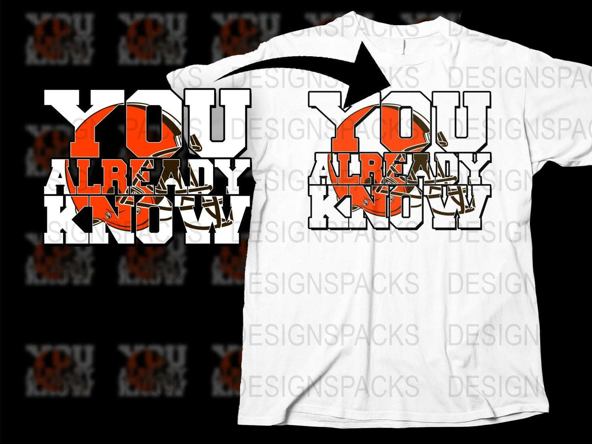 Stylish White Graphic T-Shirt with Bold Red 'You Already Know' Print Design