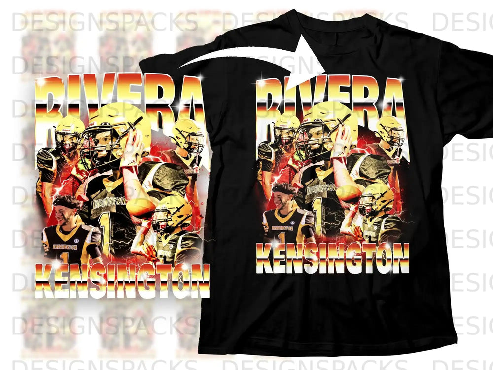 Kensington Rivera Football Design T-shirt