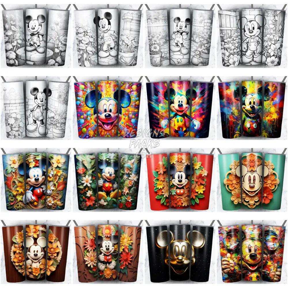 95 Cartoon Mouse Tumbler Wrap Bundle Jpg