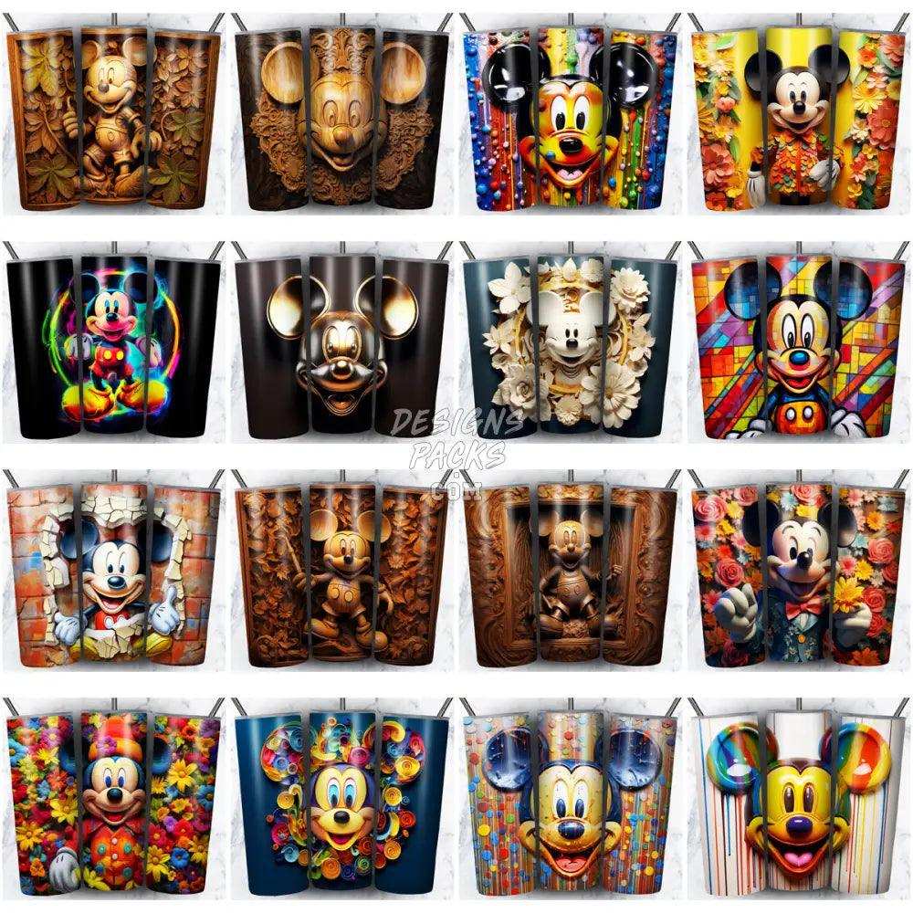 95 Cartoon Mouse Tumbler Wrap Bundle Jpg
