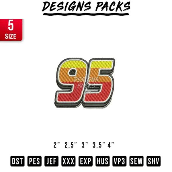 95 logo embroidery design Embroidery Design 