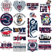 Load image into Gallery viewer, 95 Mega Football Team New England Patriots Mixed V4 Designs Bundle PNG
