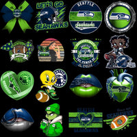 Load image into Gallery viewer, 95 Mega Football Team Seattle Seahawks Mixed V4 Designs Bundle PNG
