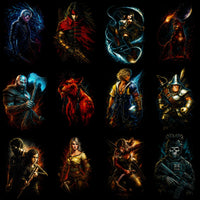 将图片加载到图库查看器中，95 Mixed Legends Gaming V1 Streetwear Halftone Designs Bundle PNG
