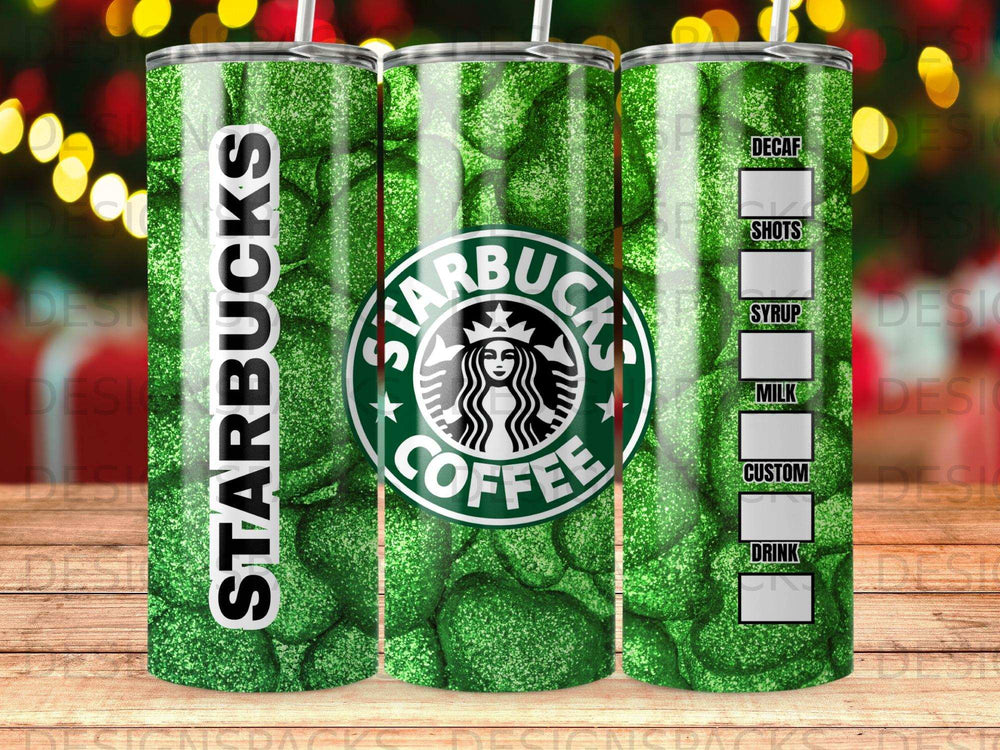 Green Starbucks Coffee Tumbler Custom Drink Menu product type