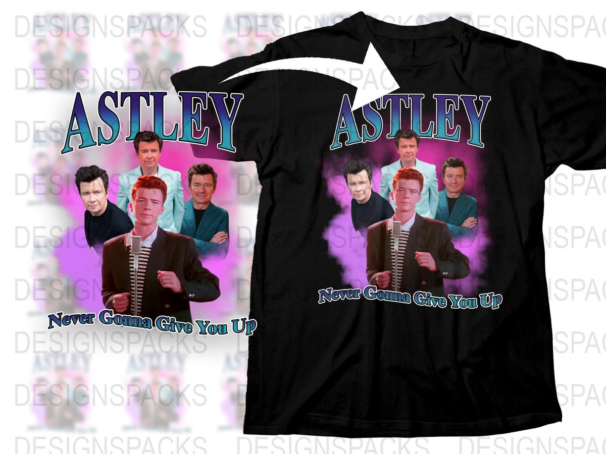 Vintage Astley Graphic T-Shirt, Retro 80s Pop Icon, Never Gonna Give You Up Tee, Unisex Fashion