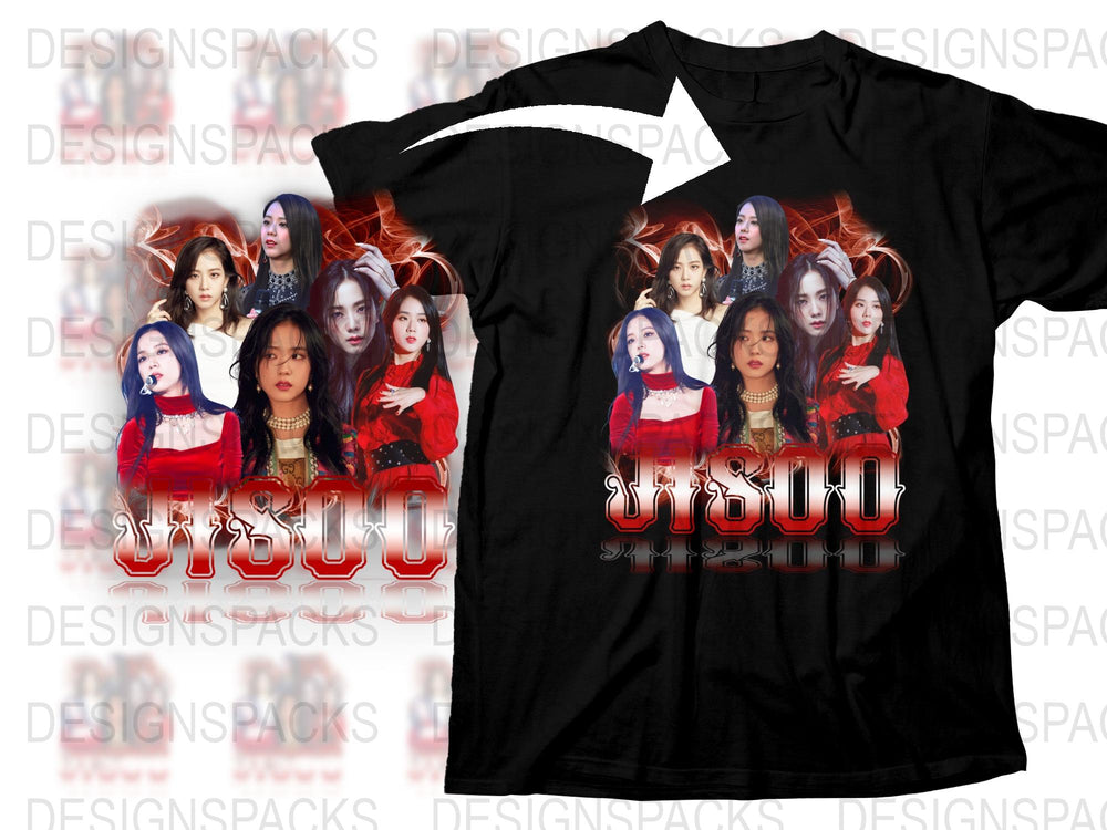 K-Pop Band Graphic T-Shirt, Trendy Music Pop Group Tee, Fan Merchandise, Stylish Cotton Shirt