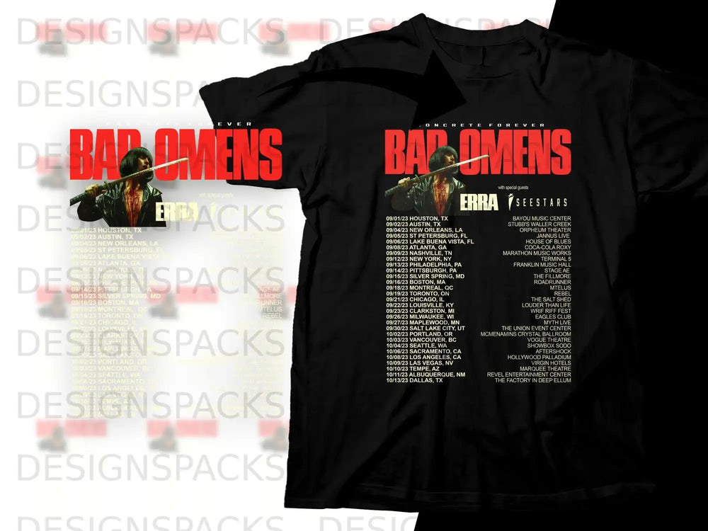 Barons Forever tour shirt with dates and venues.