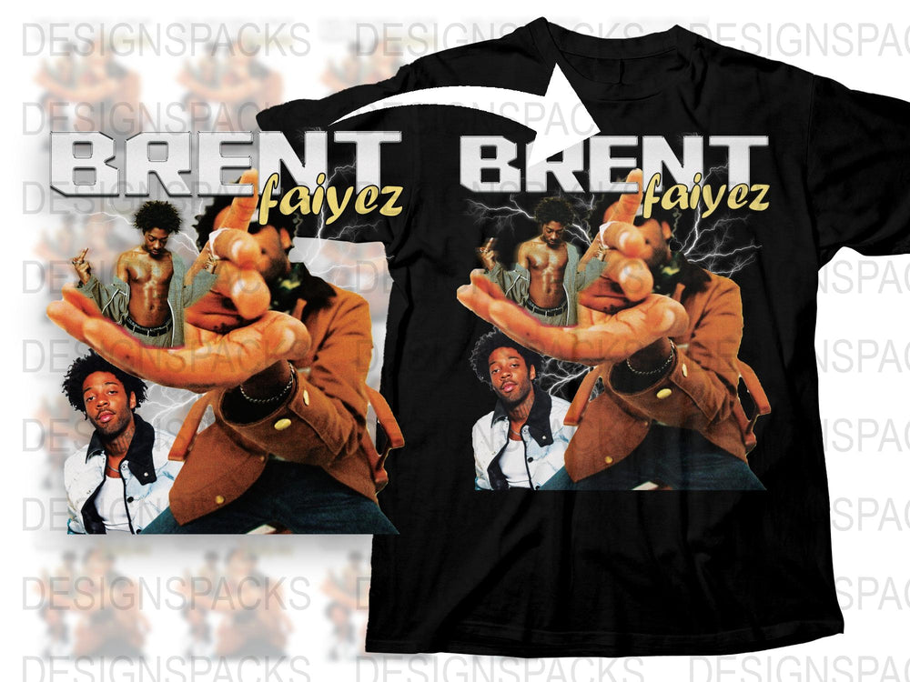 Brent Faiyaz Graphic T-Shirt, Vintage Style Hip-Hop Artist Tee, Fan Merch, Unisex Fashion Top
