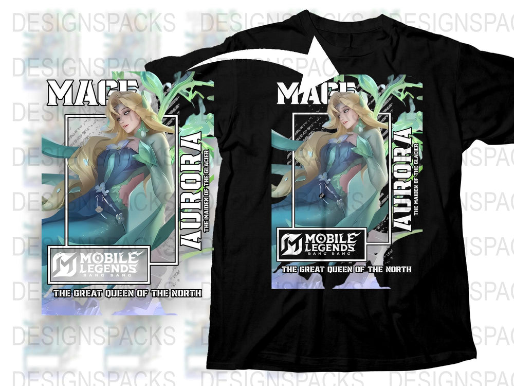 Mobile Legends Aurora T-Shirt, The Great Queen of the North Graphic Tee