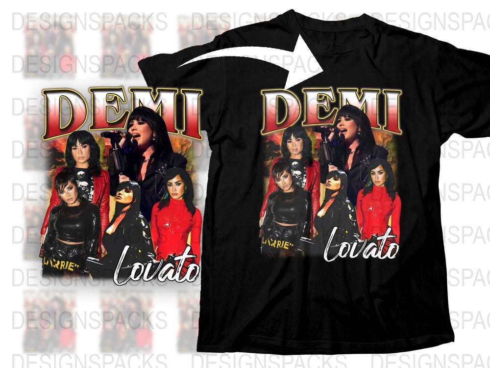 Demi Lovato Inspired T-Shirt, Vintage Graphic Tee, Pop Music Fan Apparel, Gift Idea