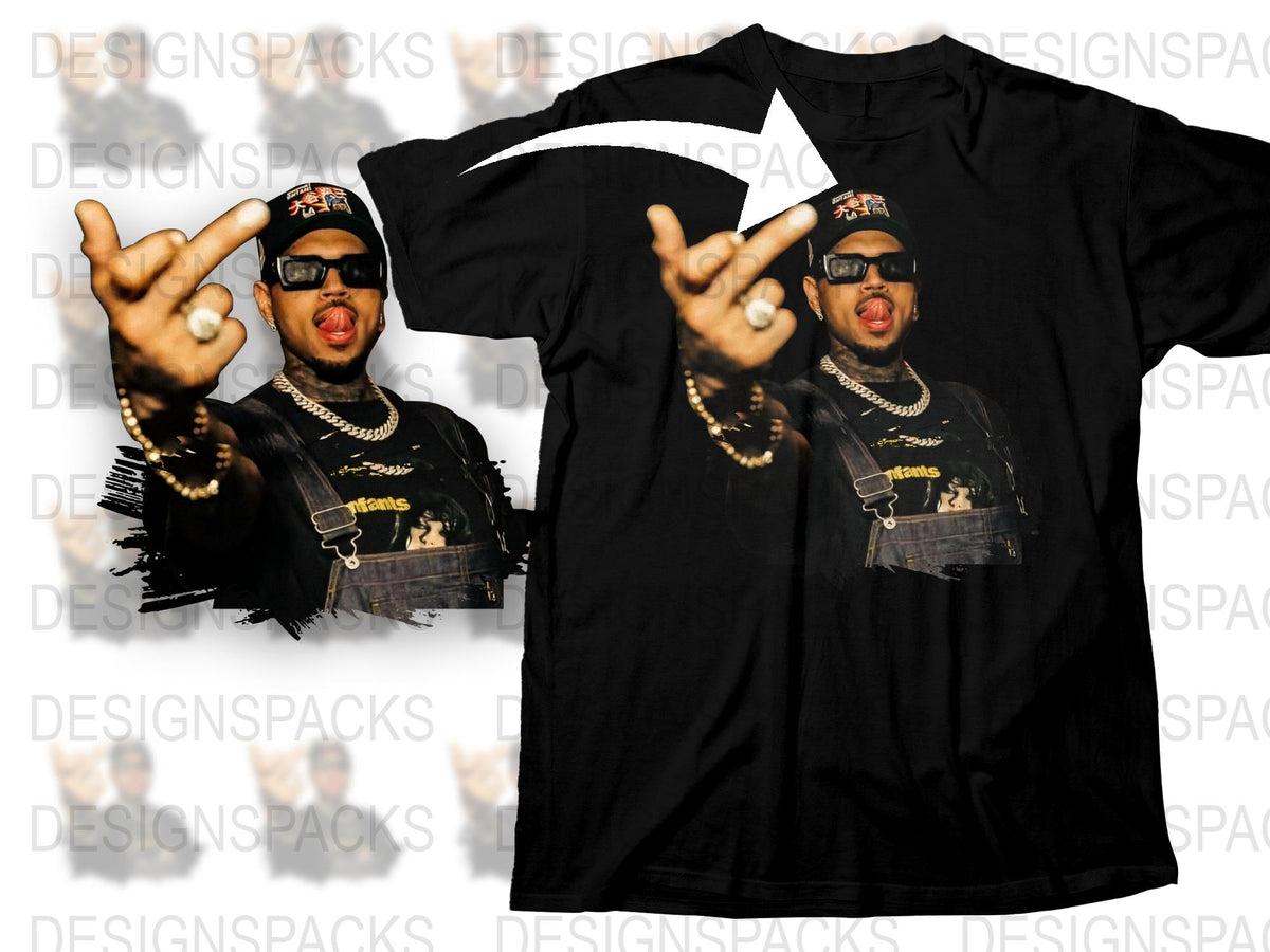 Hip Hop Graphic T-Shirt, Urban Style Tee with Bold Print Design, Unisex Black Top