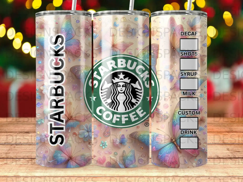 Starbucks Butterfly Flower Coffee Tumbler product type