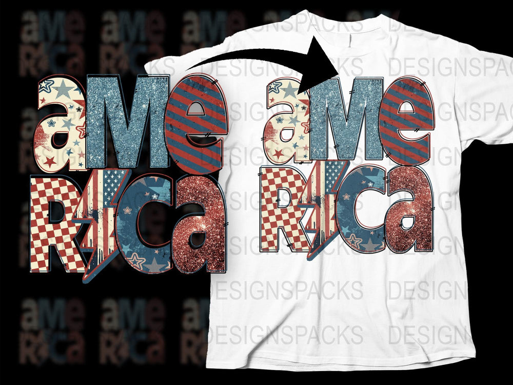 Patriotic America T-Shirt, Vintage Flag Design, Unisex Graphic Tee, Red White Blue, 4th of July Apparel