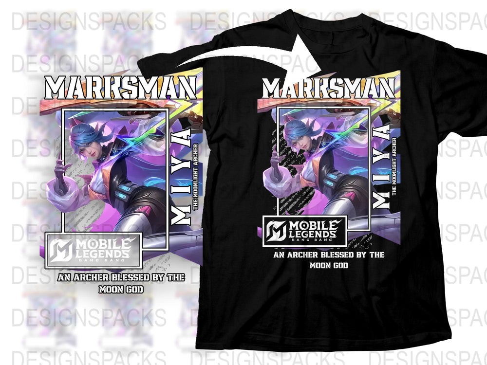 Mobile Legends Martrysman T-Shirt, Archer Blessed by Moon God Graphic Tee