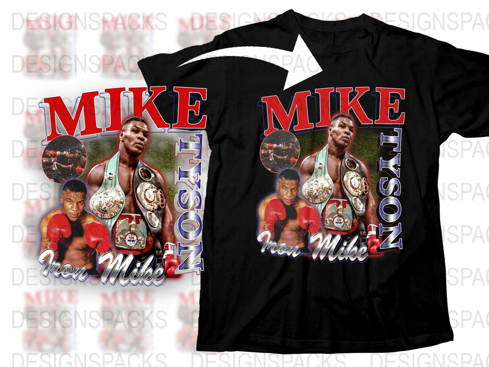 Vintage Mike Tyson T-Shirt, Classic Boxing Champion Graphic Tee, Iron Mike Fan Gift, Collectible Sports Apparel