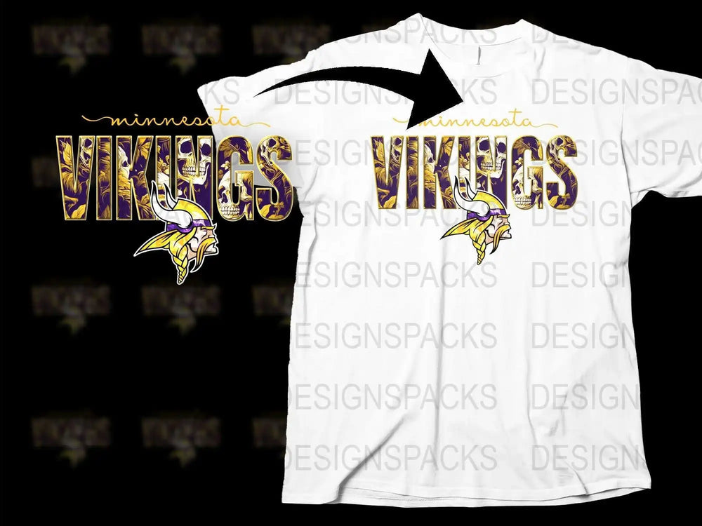 Minnesota Vikings T-Shirt, Graphic Tee, Sports Fan Apparel, Football Team Logo, Casual Wear, Unisex Shirt