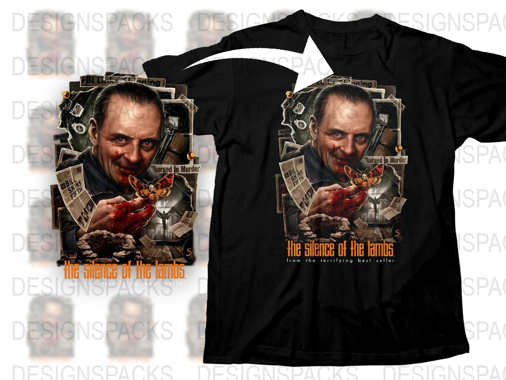 Silence of the Lambs T-Shirt, Classic Horror Movie Tee, Hannibal Lecter Graphic Shirt, Film Fan Gift