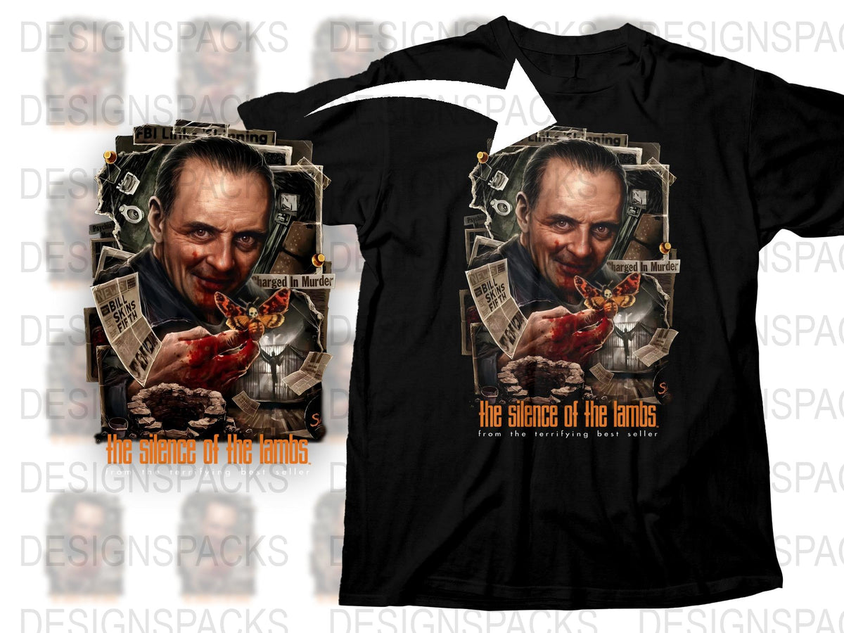 Silence of the Lambs T-Shirt, Classic Horror Movie Tee, Hannibal Lecter Graphic Shirt, Film Fan Gift
