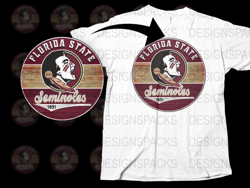 Florida State Seminoles T-Shirt, Vintage Logo, College Football Apparel, Unisex White Tee