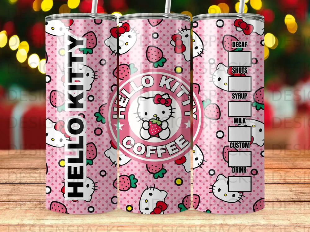 Hello Kitty Pink Coffee Decaf Shots Milk Custom Tumbler product type