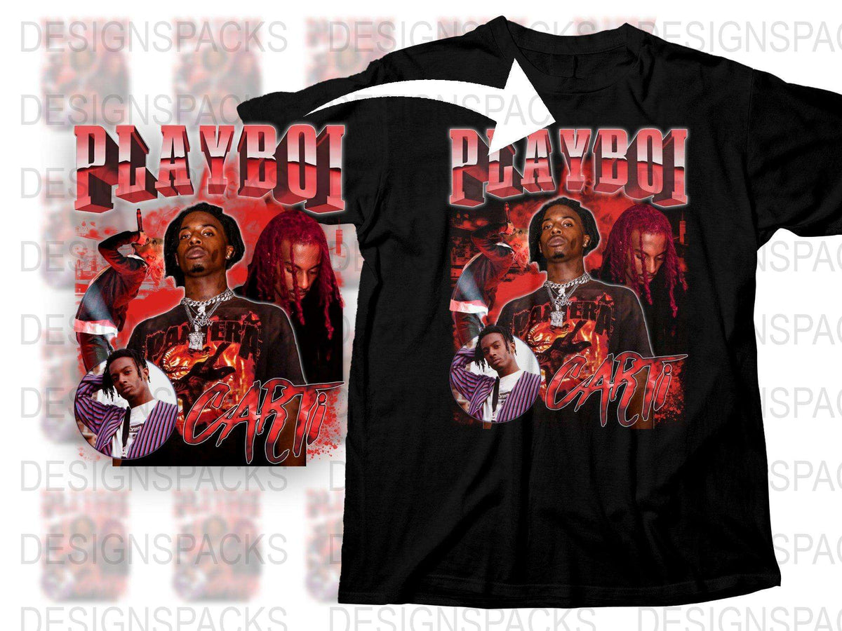Playboi Carti Whole Lotta Red Album Graphic T-Shirt, Hip Hop Merch, Fan Apparel, Rap Music Tee, Cool Streetwear, Urban Fashion Top