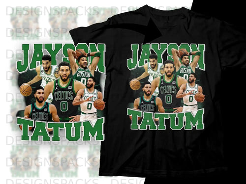 Jayson Tatum Celtics basketball graphic tee.