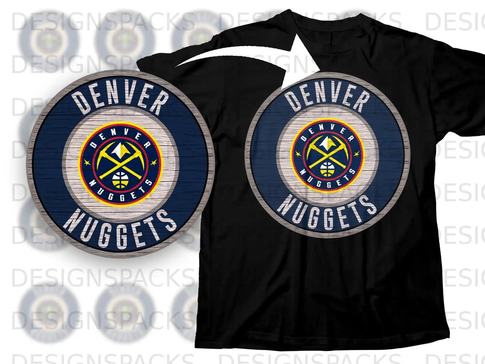 Denver Nuggets Basketball Team Logo T-shirt