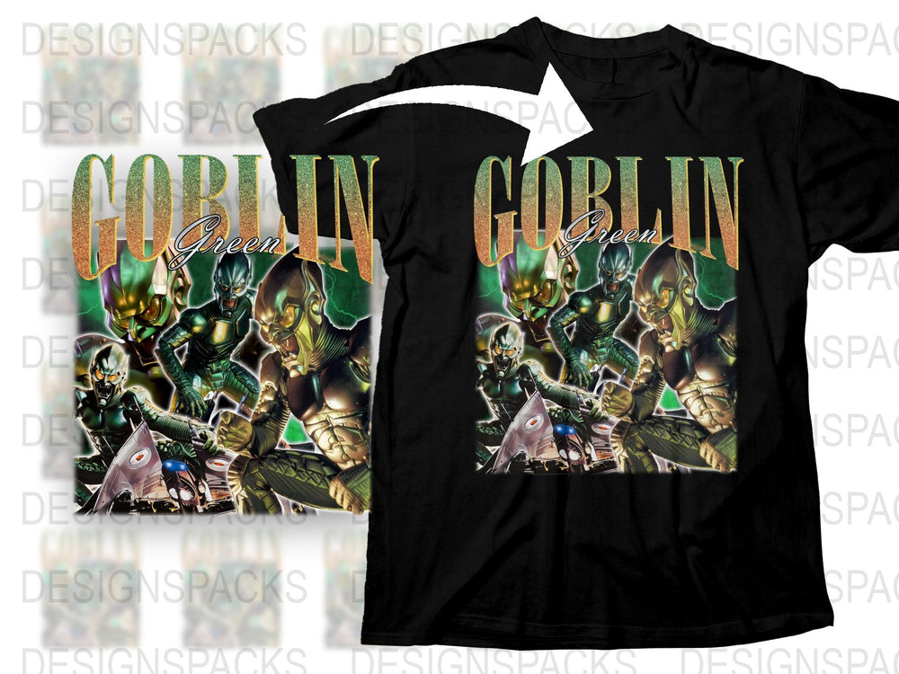 Goblin Green Fantasy T-Shirt, Cool Warrior Graphic Tee, Men's Dark Shirt, Unique Gift Idea for Gamers