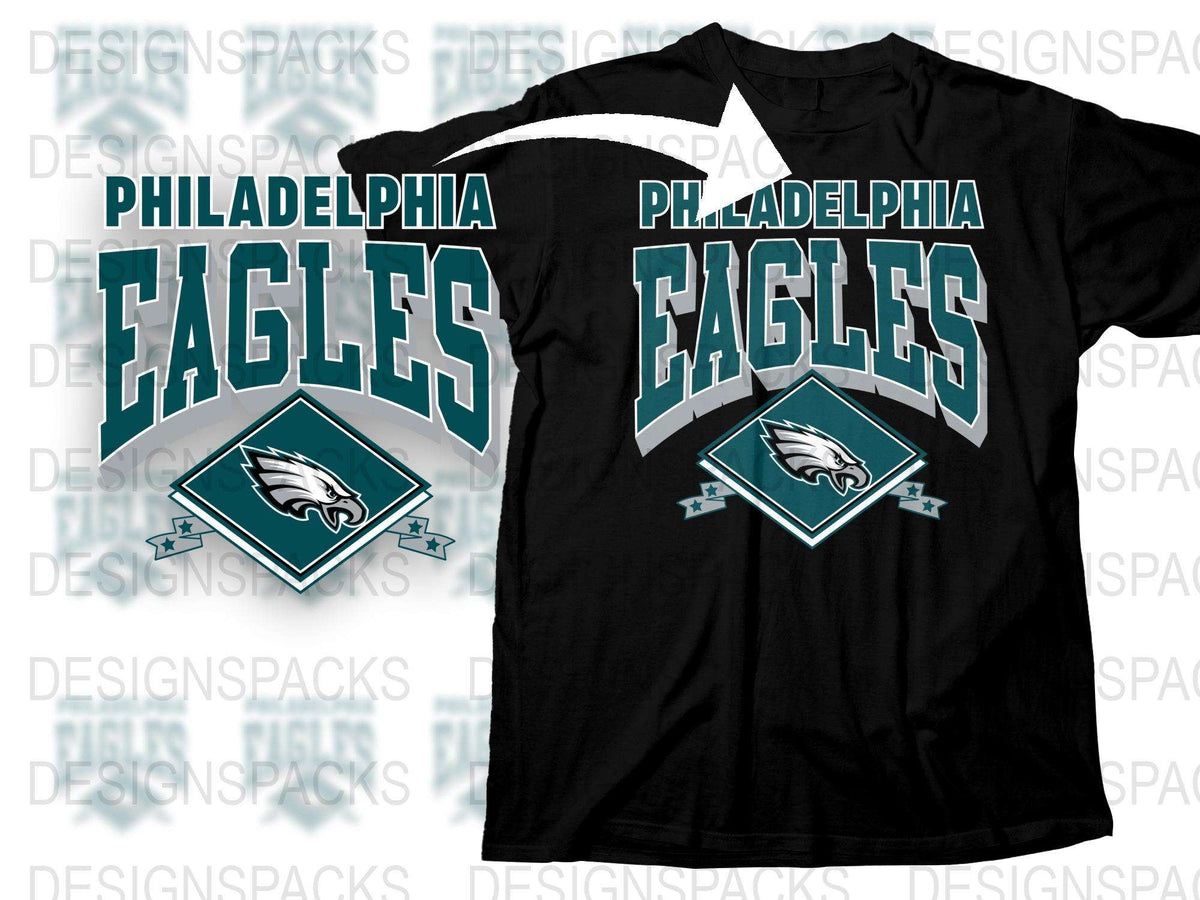 Philadelphia Eagles T-Shirt, NFL Team Logo Graphic Tee, Sports Fan Apparel, Casual Streetwear Style