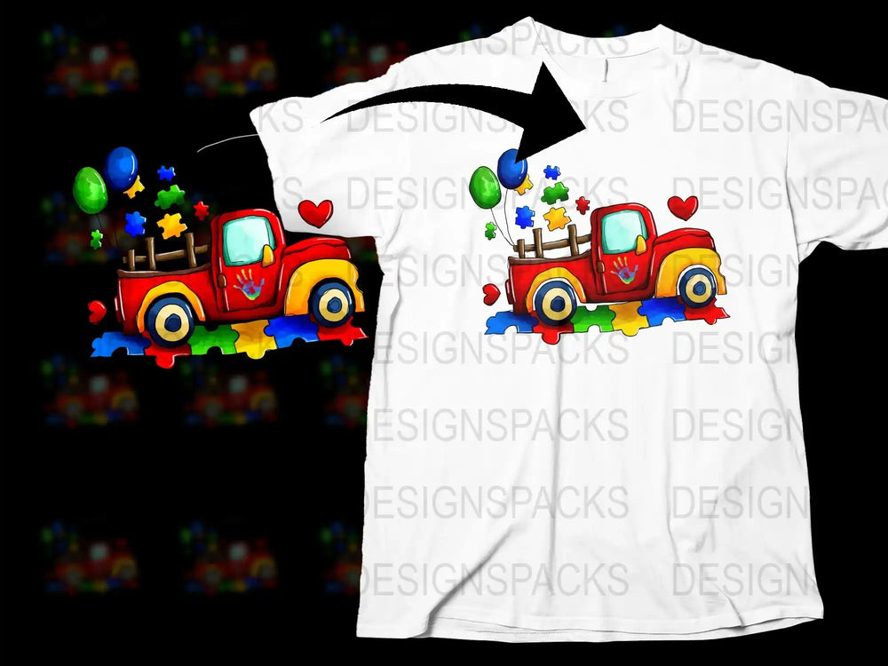 Colorful Vintage Truck T-Shirt, Easter Egg Hunt Graphic Tee, Casual Spring Wear for All Ages