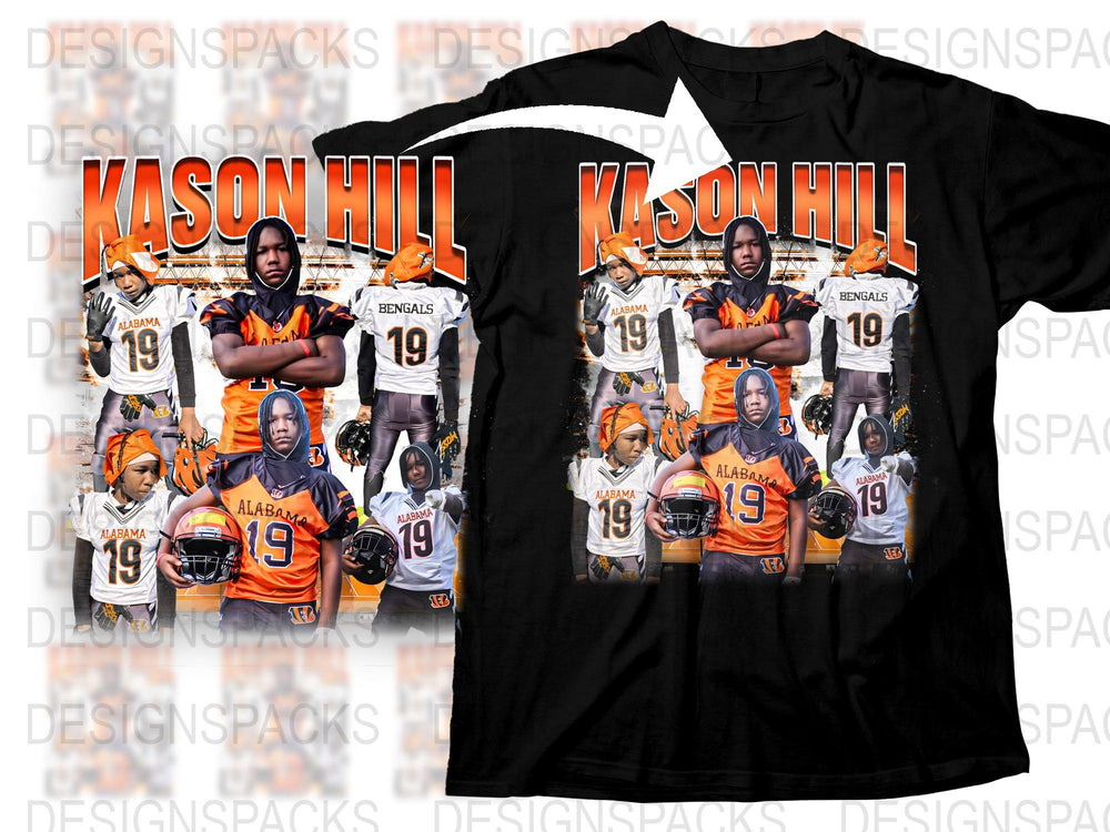 Custom Football Team Pride T-Shirt Personalized Sports Fan Graphic Tee Unique Athletic Gift Idea