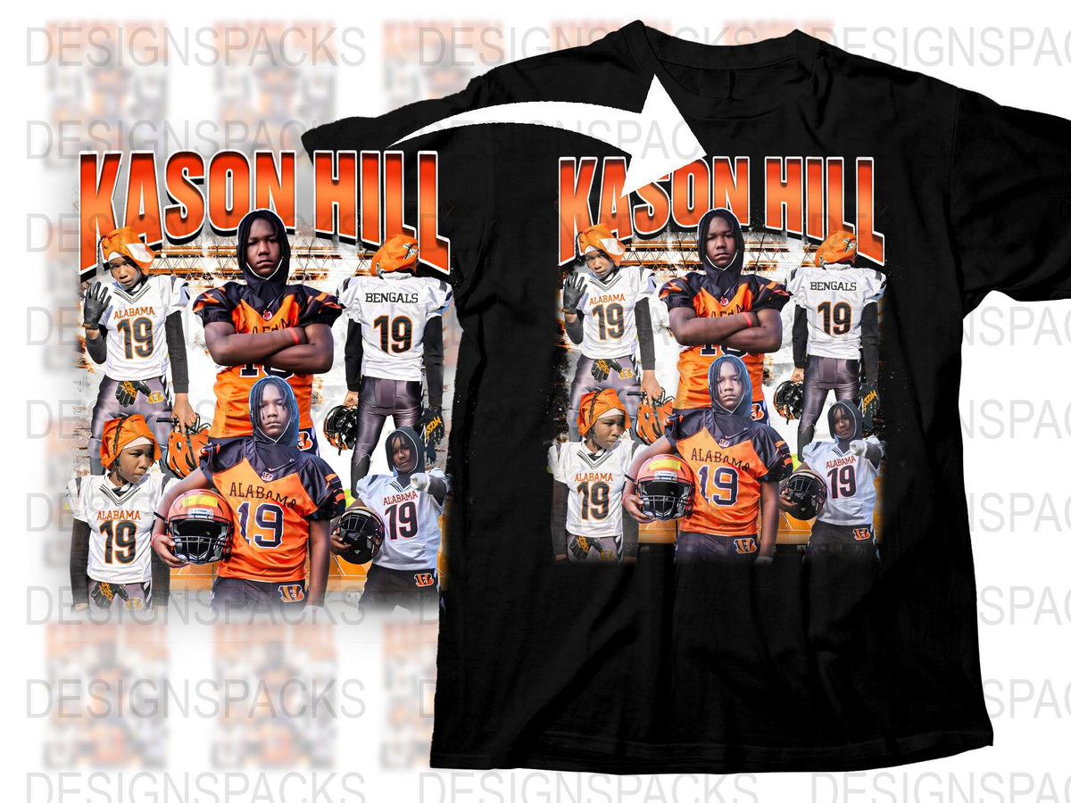 Custom Football Team Pride T-Shirt Personalized Sports Fan Graphic Tee Unique Athletic Gift Idea