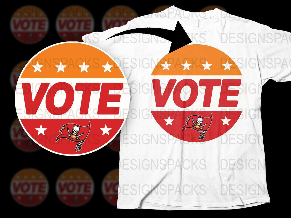 Vote Tampa Sports Team Graphic T-Shirt, White Unisex Tee, Fan Apparel, Football Season Support Shirt