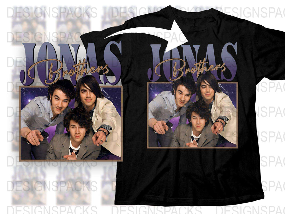 Jonas Brothers Vintage T-Shirt, Classic Pop Band Tee, 2000s Music Group Fan Merch, Collector's Item, Retro Style, Unisex Fit